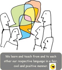 French/English language exchange Picture