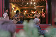 Drinks and folk music in Vevey NOT Lausanne