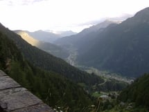 Cycling Down Val Leventina