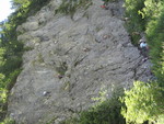 Climbing in Barme, Champery 1st August Photo
