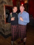 Lausanne St Andrew's Night pub crawl. (Men in kilts) Photo