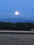 The moon rising at Celigny Photo