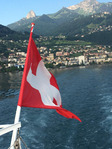 On board La Suisse: Montreux with the Dent de Jaman in the background Photo