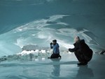 Zinal Glacier Ice Cave Photo