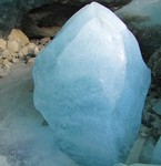 Zinal Glacier Ice Cave Photo