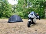 le camping moto Photo