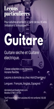 Guitar classes / Cours de guitare Picture