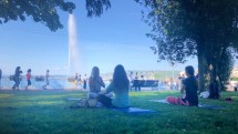 Free Yoga by the lake for International Yoga Day! Picture