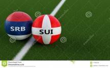 Swiss-Serbia match Picture