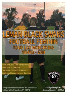 Ladies Soccer with the Black Swans FC in Lausanne ! Picture