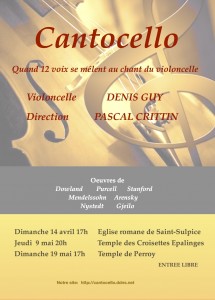 Concert - Cantocello - 19th May - Temple Perroy Picture