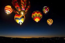 Château d’Oex hot air balloon festival - Night Glow Picture