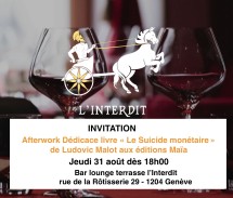 Afterwork Drinks Book signing at l’Interdit in Geneva Picture