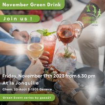 November’s GREEN DRINK ! Picture