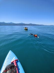 Evian - Ouchy Full Moon stand up paddle night crossing