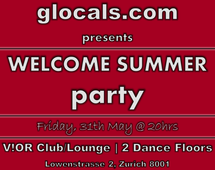 glocals ZH - Welcome Summer Party - Fri, 31st May @ 20h Picture