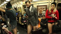14th Annual No Pants Subway Ride *** LYON, France*** Picture