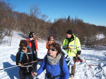 Snowshoeing on Mount Salève Picture