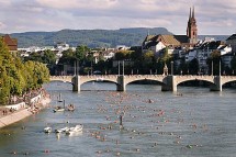 Swimming in the Rhine and drinks Picture