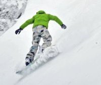 Snowboarding in Chamonix Picture