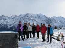 Snowshoes hike on the Prarion (Saint-Gervais) Picture